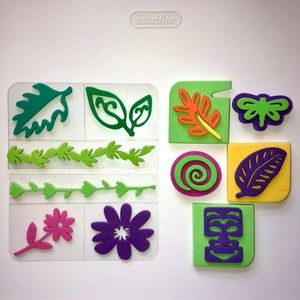 VARIOUS Floral, Insect Graphic Foam Rubber Stamps Acrylic Mount Set of 11 NEW!